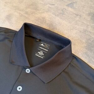 Adidas Puremotion Golf Polo Shirt Black Maple City Country Club Mens Medium